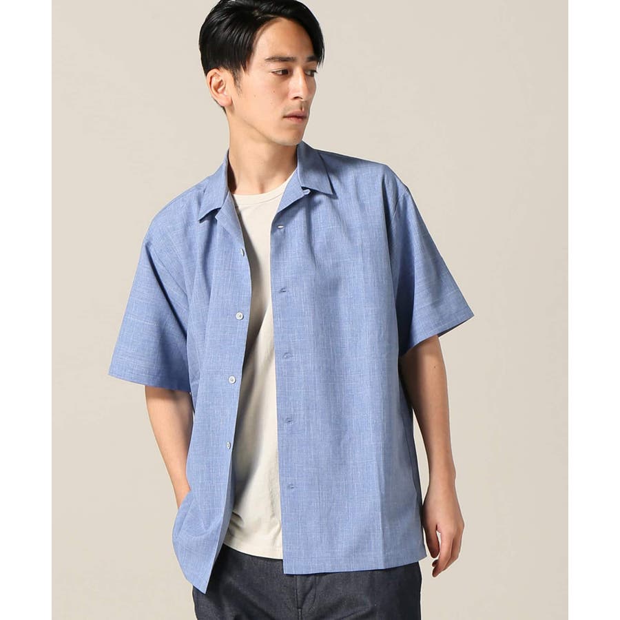 定価12万】未使用GUCCI シャンブレーオープンカラーシャツ筆記体