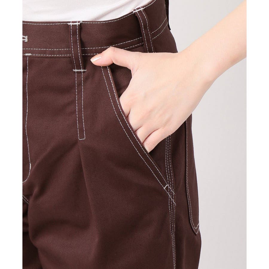 B.C STOCK ベーセーストック】5ポケットステッチワークパンツ[品番