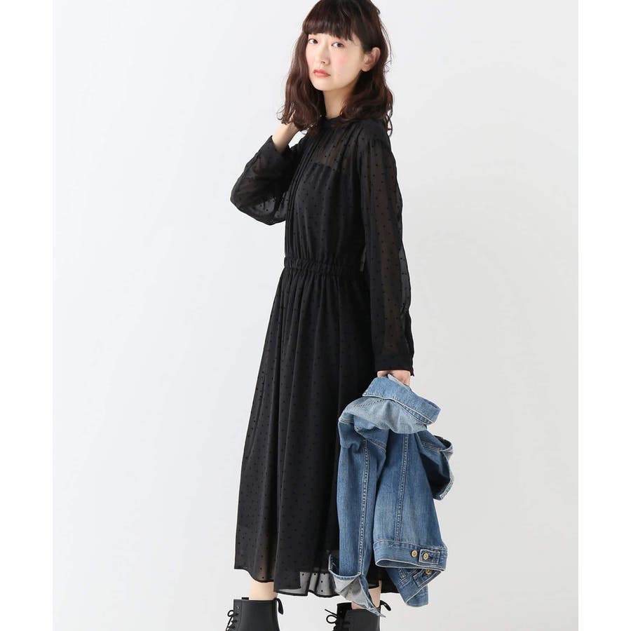 フロッキードットワンピース[品番：BYCW0007081]｜B.C STOCK（ベーセー