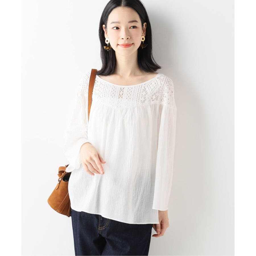 Slobe Iena スローブイエナ コットンボイル レースギャザーブラウス 品番 Bycw0000749 B C Stock ベーセーストック のレディースファッション通販 Shoplist ショップリスト