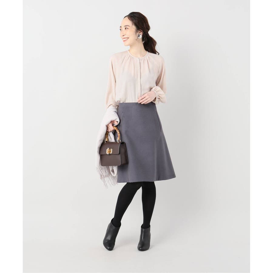 ラトータリテ LaTOTALITE カルゼツイード台形スカート Sサイズ