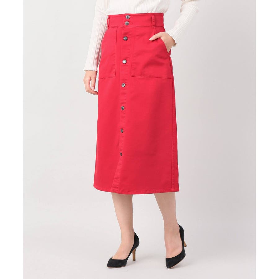 フロントボタンアキタイトスカート[品番：BYCW0006368]｜B.C