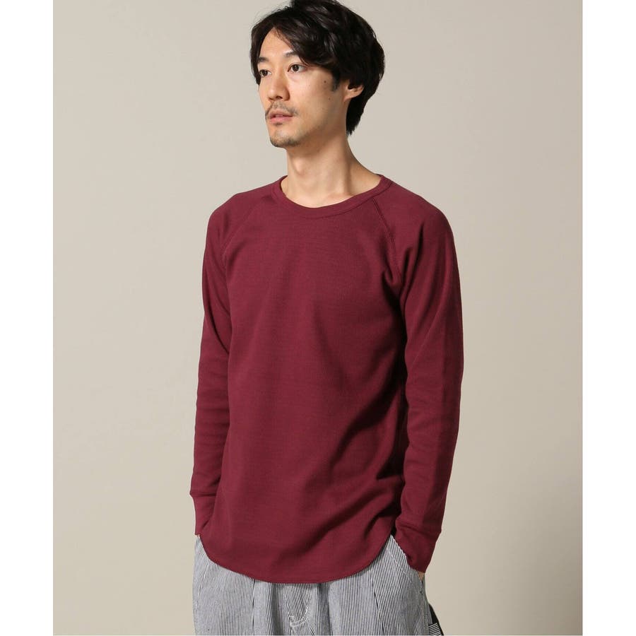 B.C STOCK ベーセーストック】起毛サーマルラグランロングスリーブT