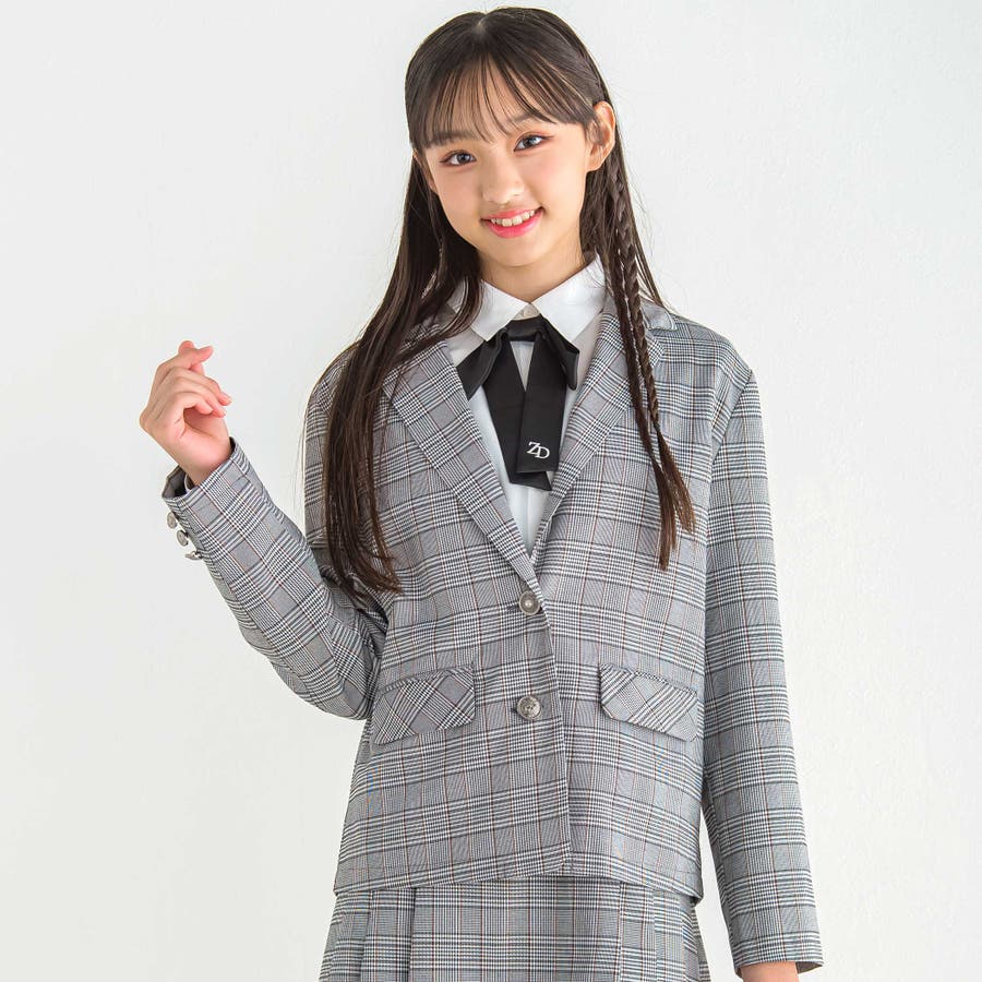 セール】 [140-160]【卒服】エンブレム付きショートテーラード