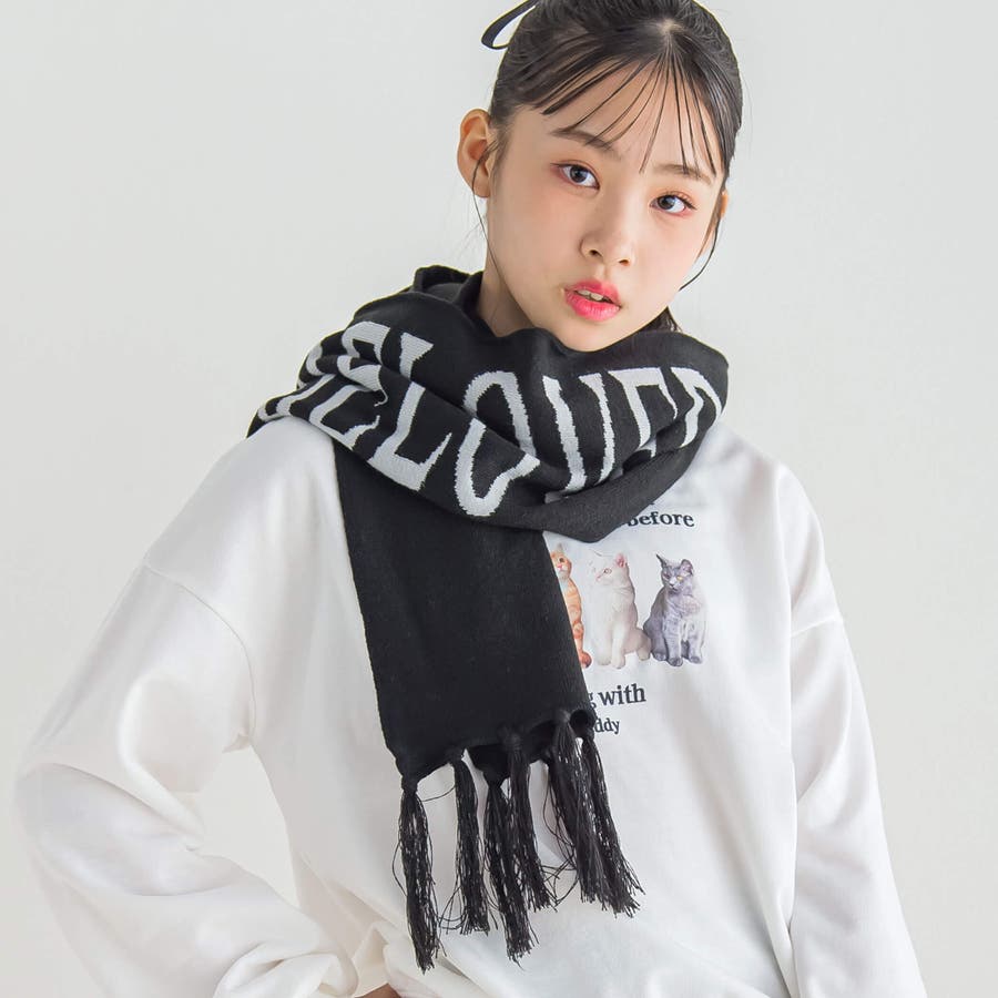 ニコ☆プチ 掲載 】ビッグロゴマフラー[品番：BEBK0010027]｜ZIDDY