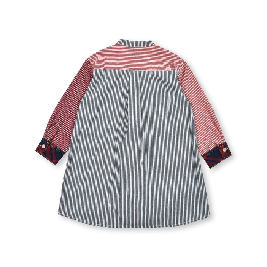 お揃い】クレイジーパターンシャツワンピース(80~130cm)[品番