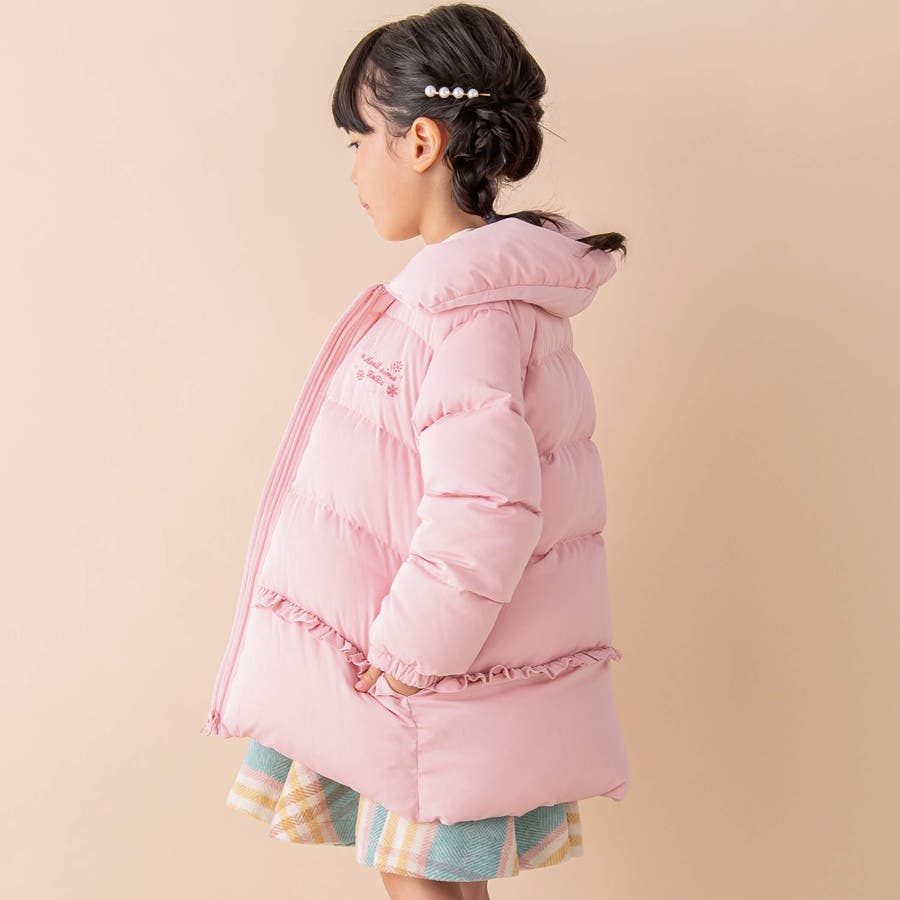 タフタフリルダウンコート(90~130cm)[品番：BEBK0007797]｜Noeil