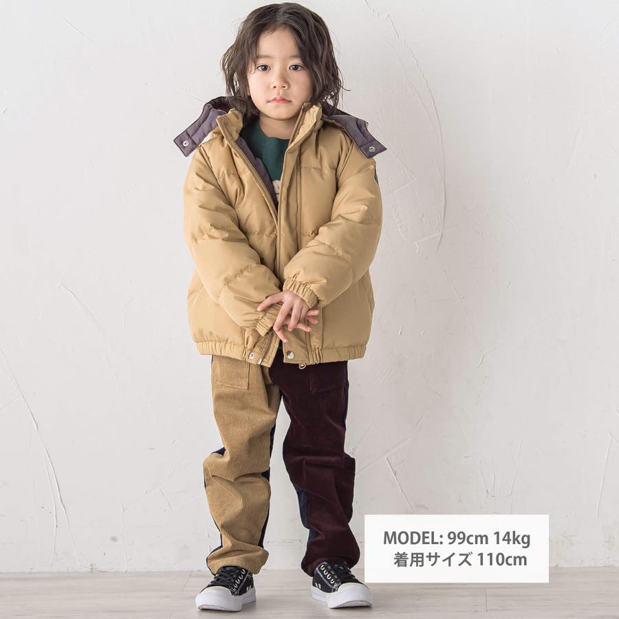 フード取り外しシンプルダウンコート(90~130cm)[品番