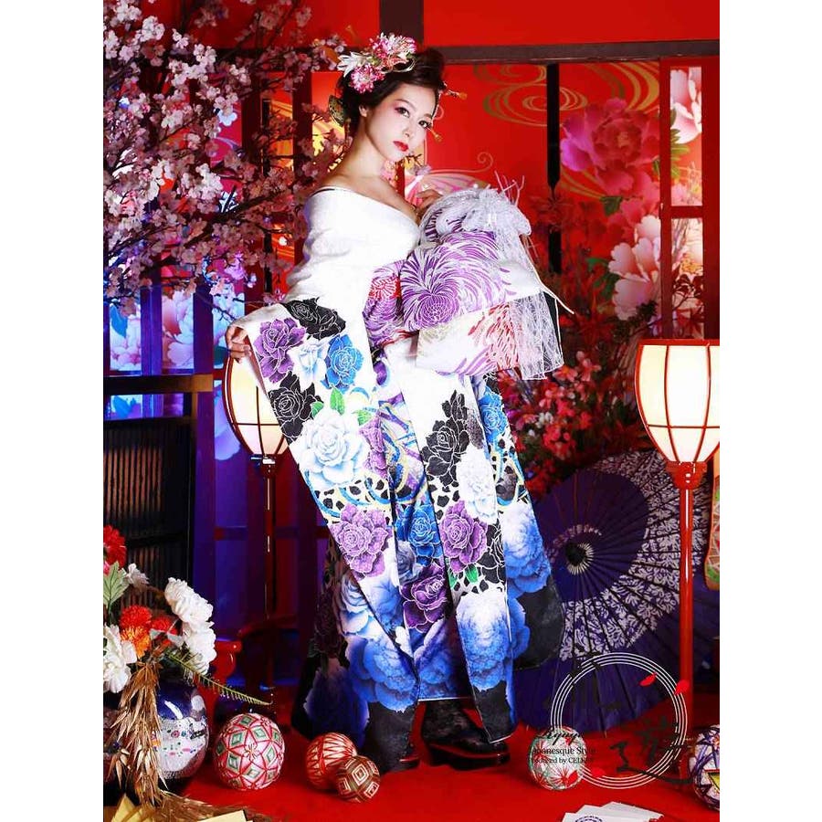 高品質の激安 着物 フルセット[品番：RV000011769]｜Ryuyu（リューユ）の 花魁 クラフト・布製品