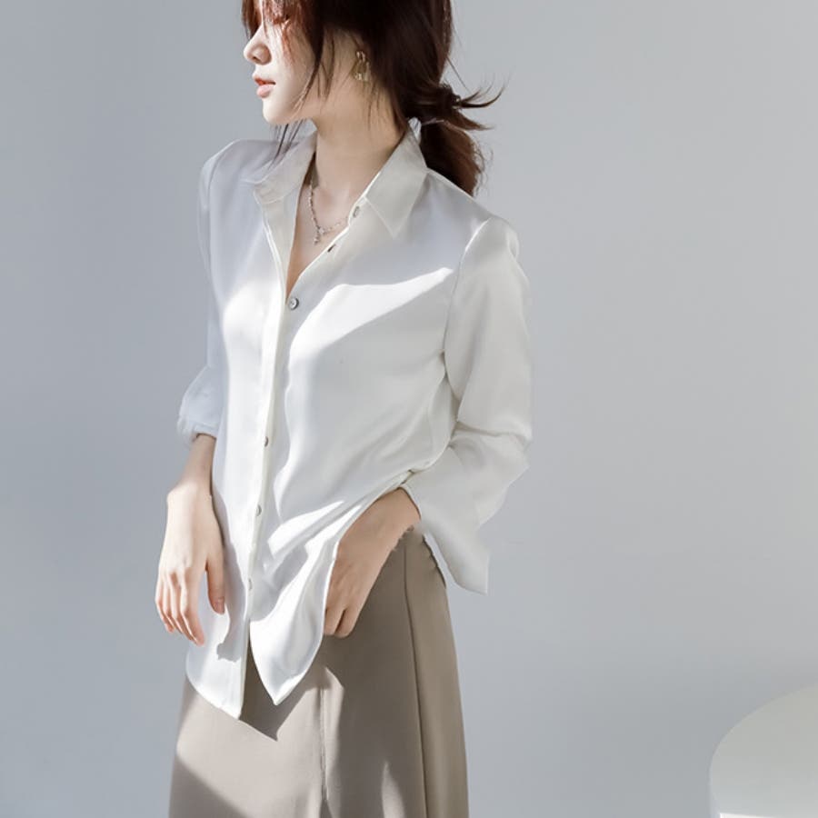 トップス 襟付きシャツ 長袖[品番：BSRW0000923]｜Beststore