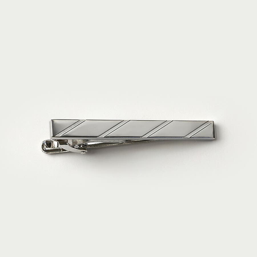 シンプル パターン ネクタイピン[品番：CTRA0003445]｜シルバー