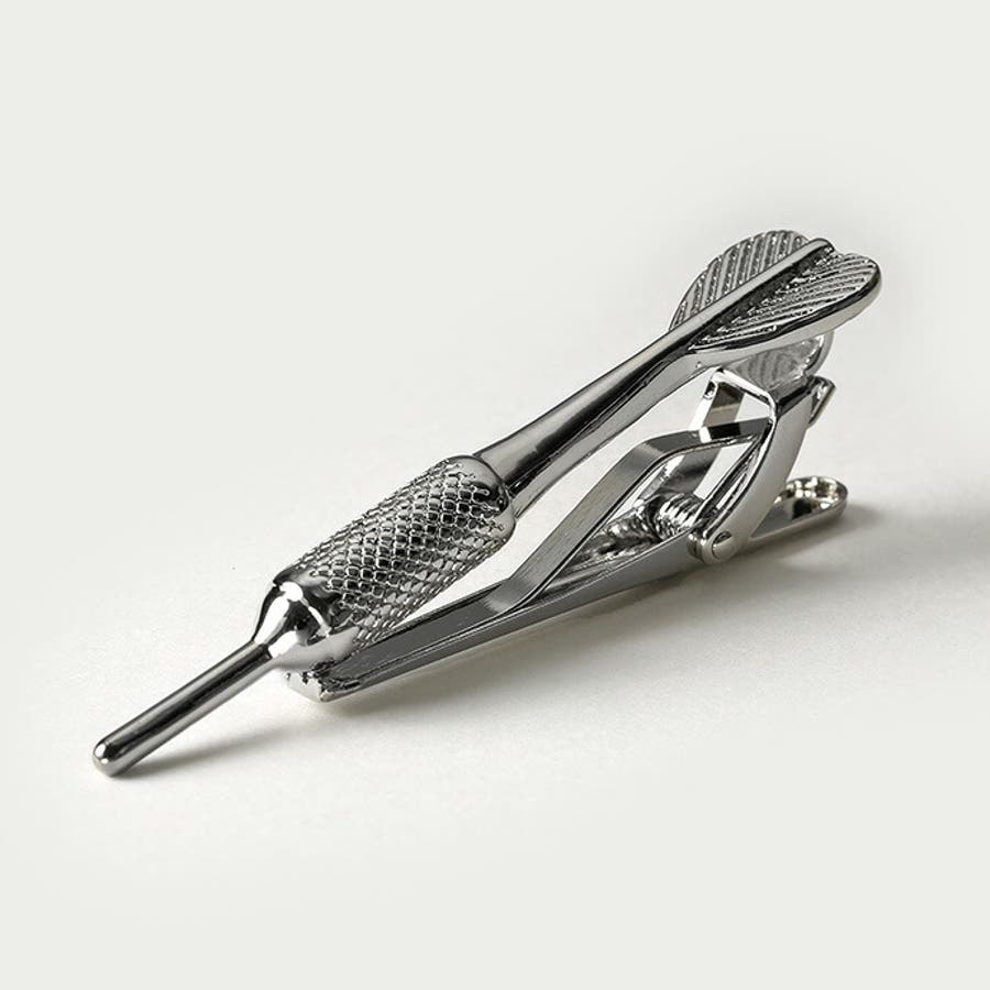 ダーツ ネクタイピン 矢 クリップ[品番：CTRA0003451]｜シルバー