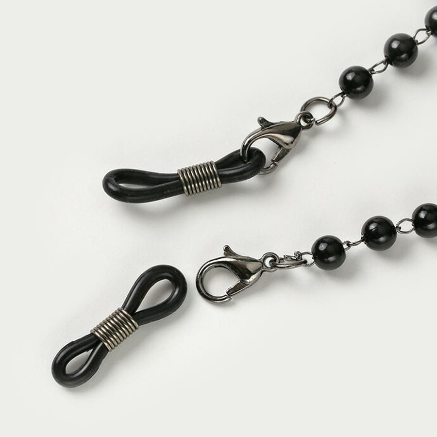パールビーズ＆チェーンマスクストラップメガネチェーン[品番