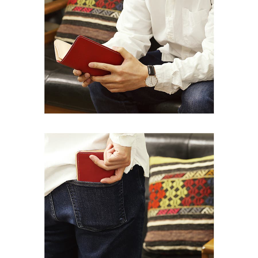 レッドカウレザーウォレット長財布本革Binichビニッチ[品番