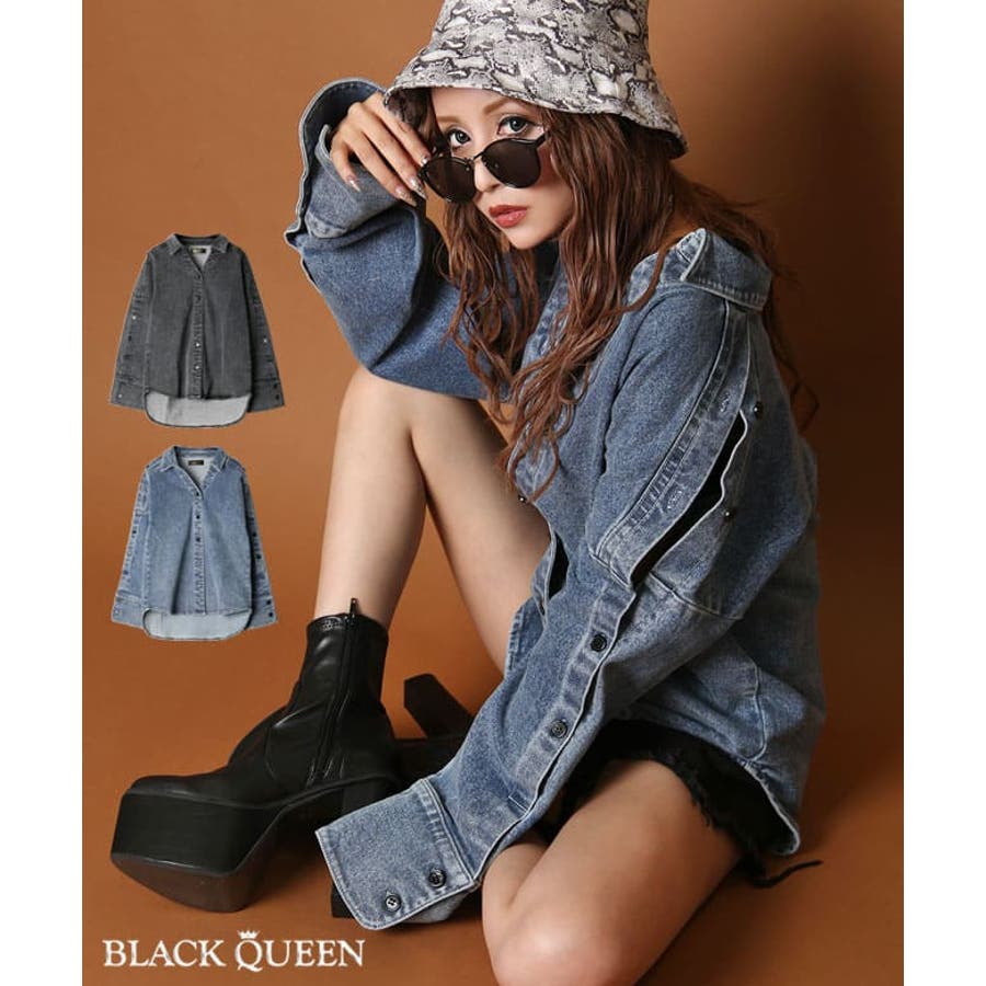 ギャル デニム ジャケット 品番 qw Black Queen ブラッククイーン のレディース ファッション通販 Shoplist ショップリスト