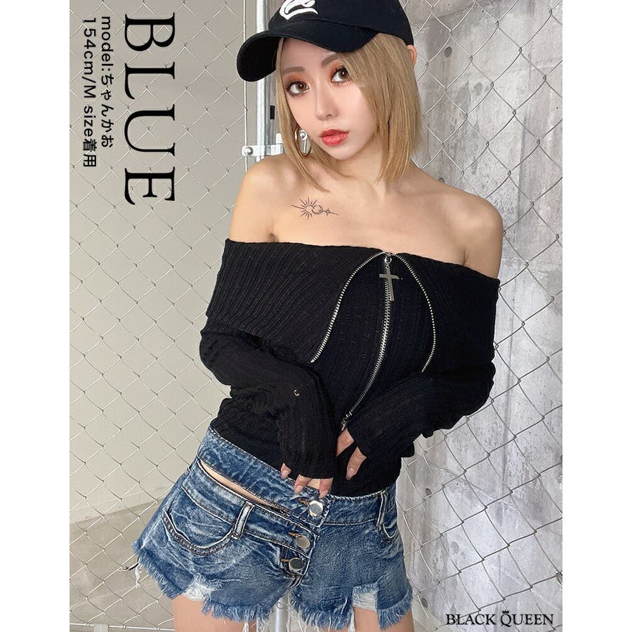 デニムベルトショートパンツ[品番：BCQW1876766]｜BLACK QUEEN