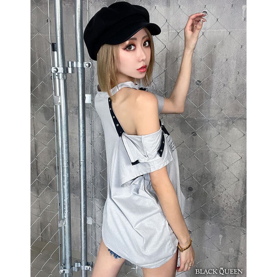 楽天市場】ギャル服 ギャル ファッション レディース トップス クロップド クロップド丈 タイト ショート 半袖 ビジュー ストーン 蝶 ミニ丈  Y2K オフショル セクシー 肌見せ Y2K カジュアル ホワイト ブラック 白 黒 トレンド ブラッククイーン 240502 : BLACK  QUEEN 