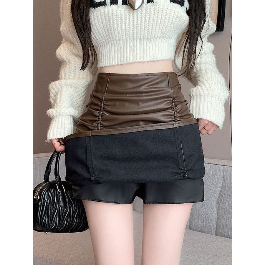 フロントギャザースカート[品番：BCQW1876620]｜BLACK QUEEN 