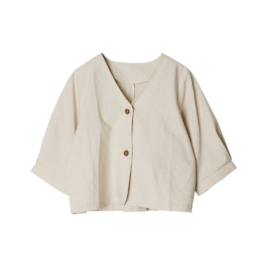 ずっと気になってた リネンショートジャケット【2023S/S NEW】[品番：BCQW1876408 ジャケット・アウター