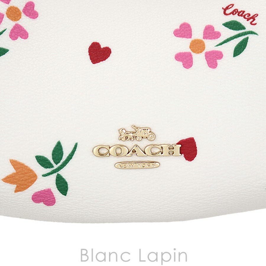 コーチ COACH キスロックカードケースウィズハートペタル