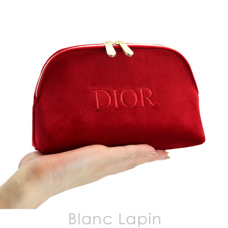 クリスチャンディオール ベロアポーチ #レッド[品番：BLAE0021092