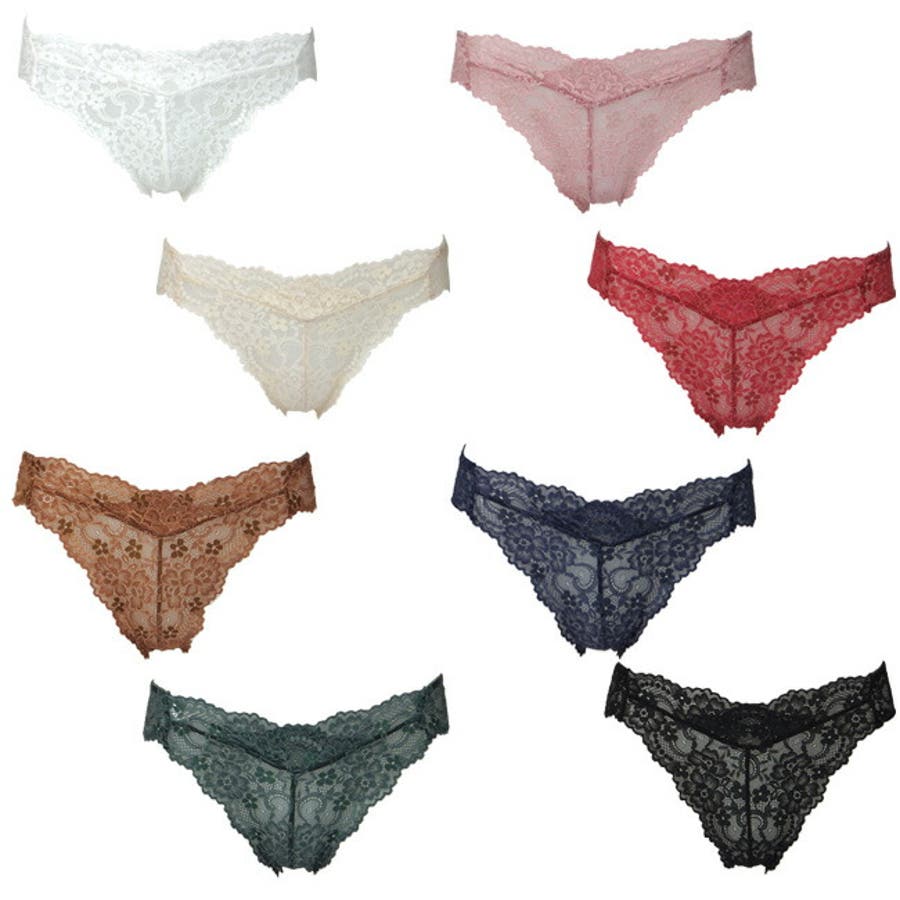 【REVEC】ソフトで肌触りが優しい花柄ストレッチレース シリーズ Tバックショ…[品番：BONU0000887]｜神戸発ランジェリーショップ ...