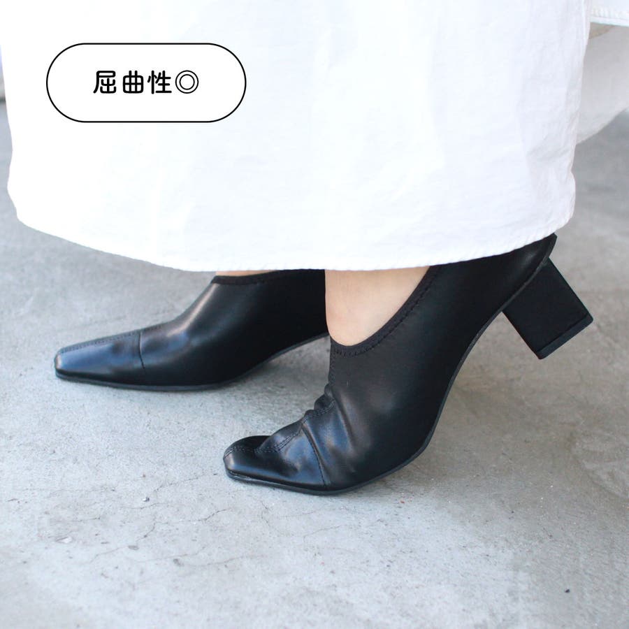 ストレッチパンプス ヒールパンプス ブーティ[品番：DCLS0001344