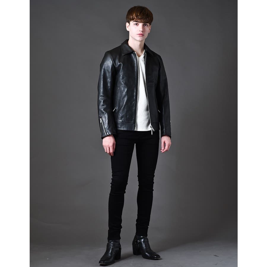 美品 バッファローボブズ XL 馬革 BANDITHORSE シングルライダース BANDIT HORSEホースレザー シングルライダースジャケット[品番