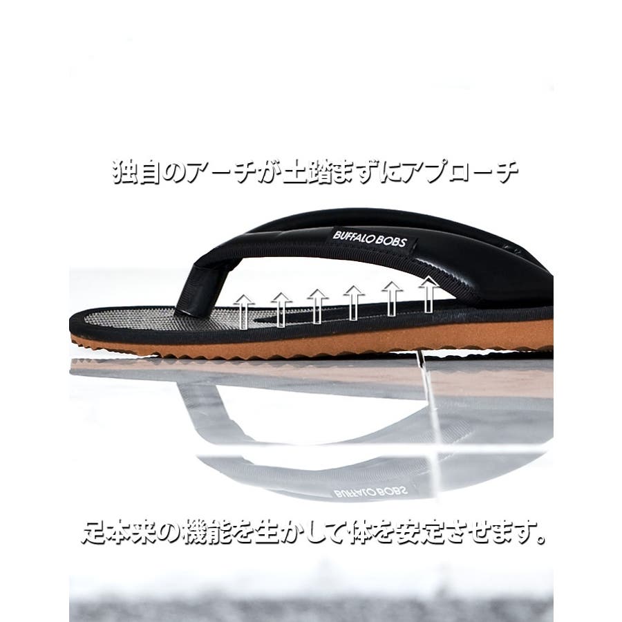 今季ブランド IXAZ ECO BOBS LEATHER新感覚草履[品番：BFLM0000479]｜BUFFALO ヘアブラシ・コーム