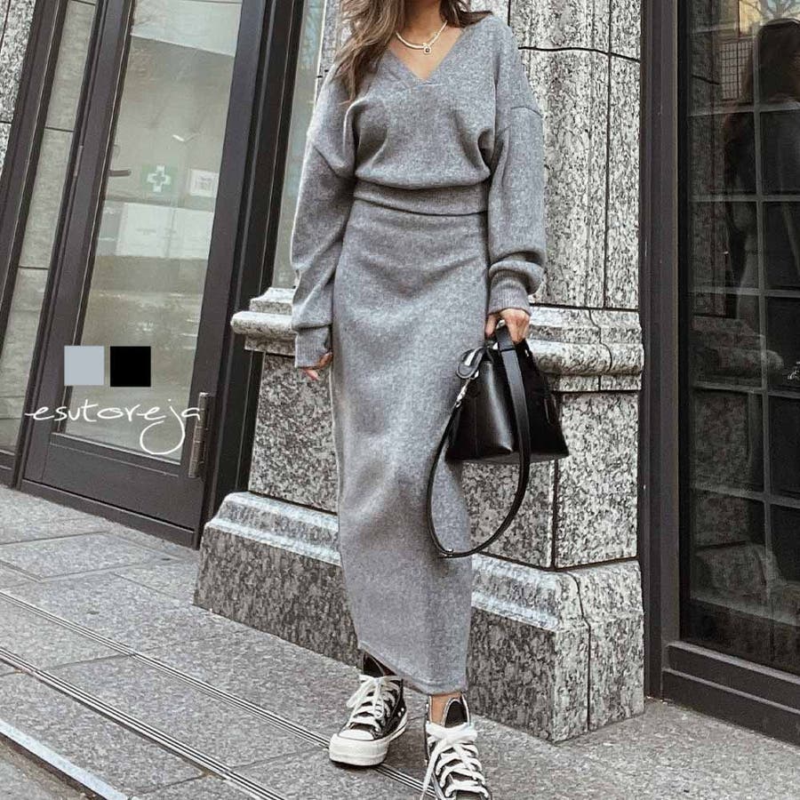 ロングスカートセットアップ esutoreja セットアップ[品番