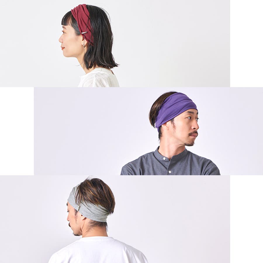 chisaki COKYU リネン混ヘアーターバン ハンドメイド ヘアバンド カチューム リネン ナチュラル 三角巾