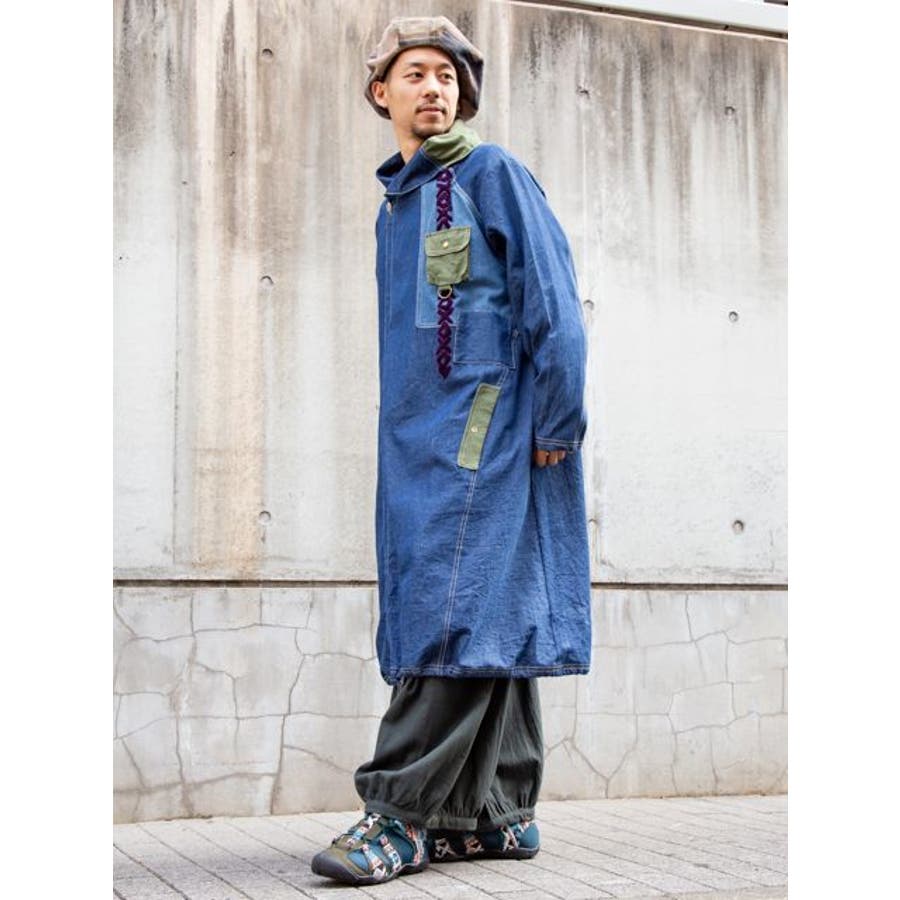 チャイハネ】刺繍＆パッチワークMEN'Sコート[品番：ACNW0016283
