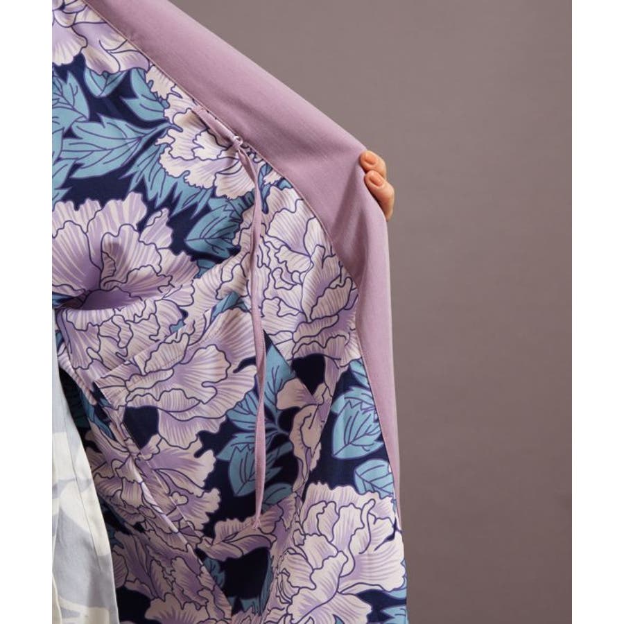 カヤ　ひまわり浴衣トップス　紫　羽織り　和装　チャイハネ　サムウェイ　2部式