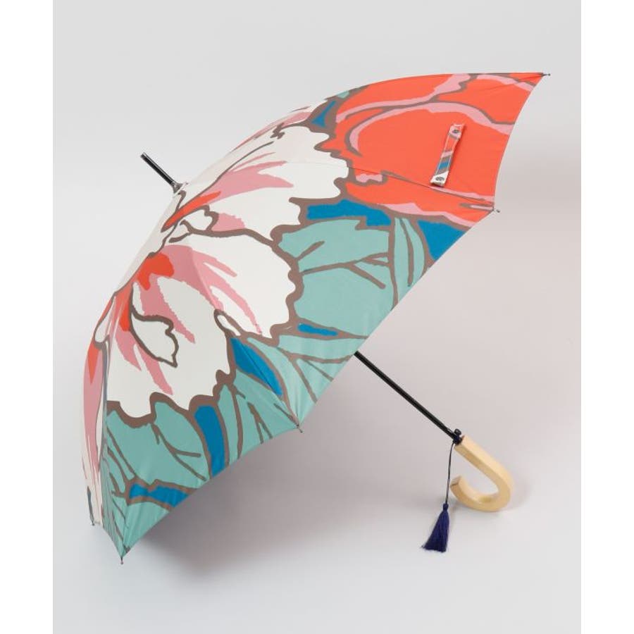 【カヤ】和の赴き傘 一輪の花日傘 晴雨兼用[品番：ACNW0014859 