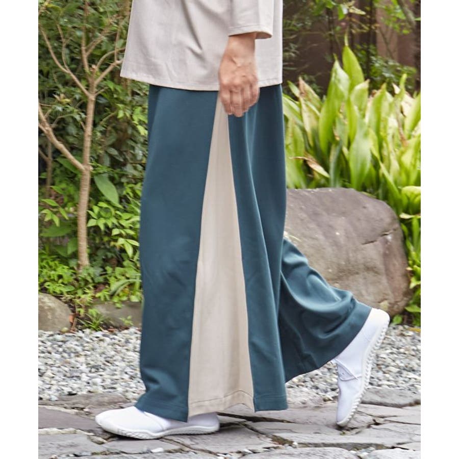 カヤ】隠れ色 袴風メンズワイドパンツ[品番：ACNW0019736