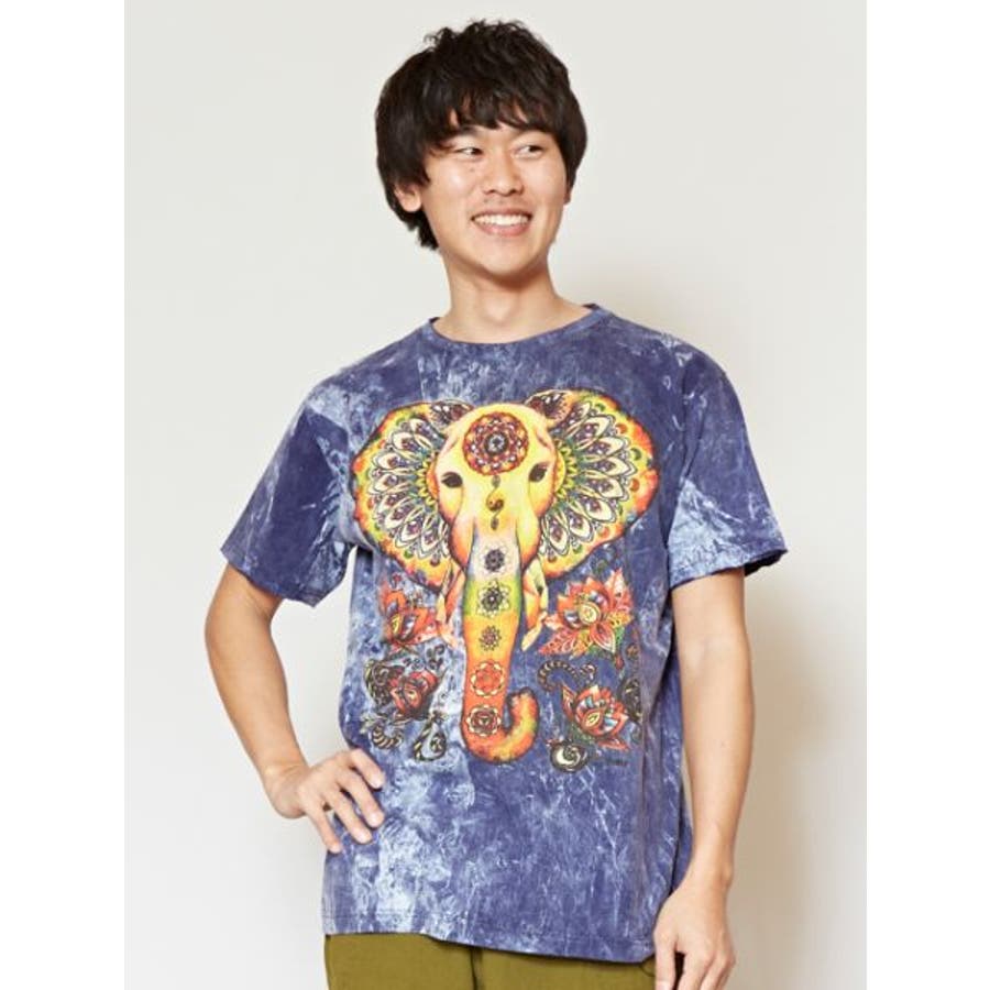 チャイハネ】エスニック柄メンズTシャツ[品番：ACNW0012142]｜アミナ
