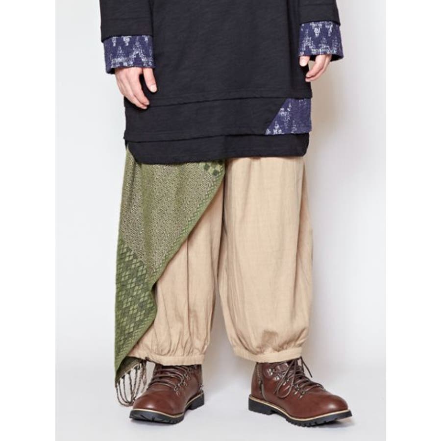 【チャイハネ】yul ジャガード織り変形MEN'Sパンツ[品番
