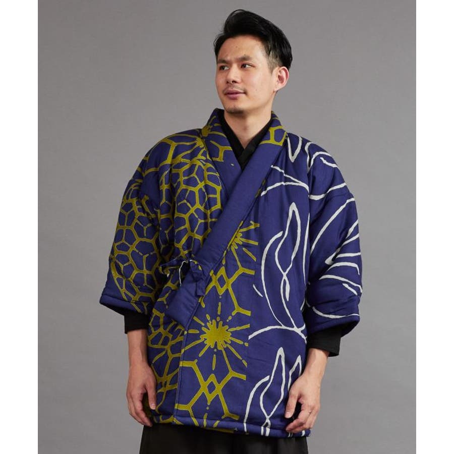 カヤ】北斎模様メンズ半纏[品番：ACNW0016832]｜アミナコレクション