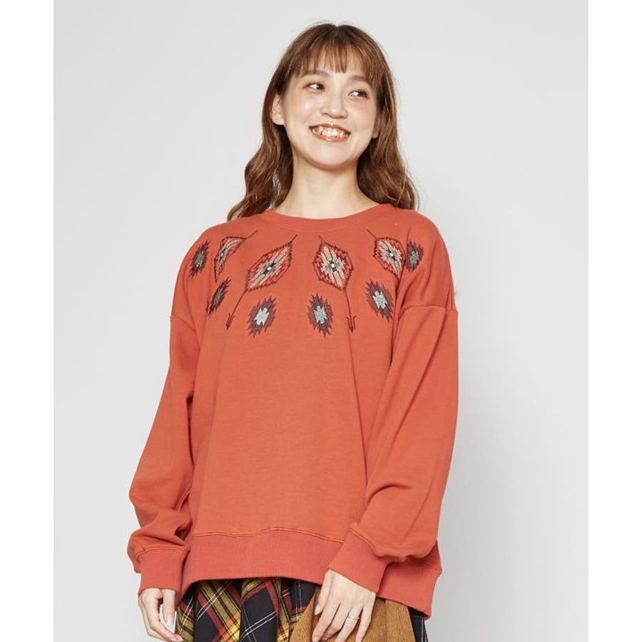 新品 チャイハネ Amina アミナネイティブ柄刺繍トップス ツクバノTOP