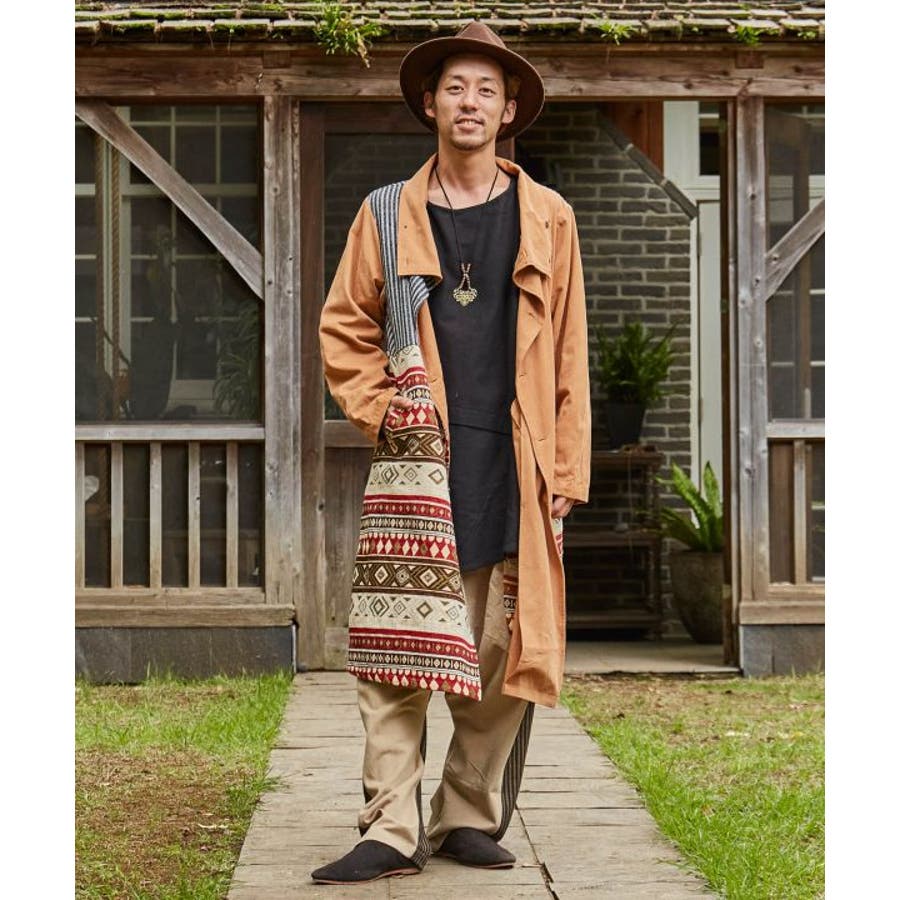 【チャイハネ】ノマウルMEN'Sロングジャケット[品番 【チャイハネ】ノマウルMEN'Sロングジャケット[品番