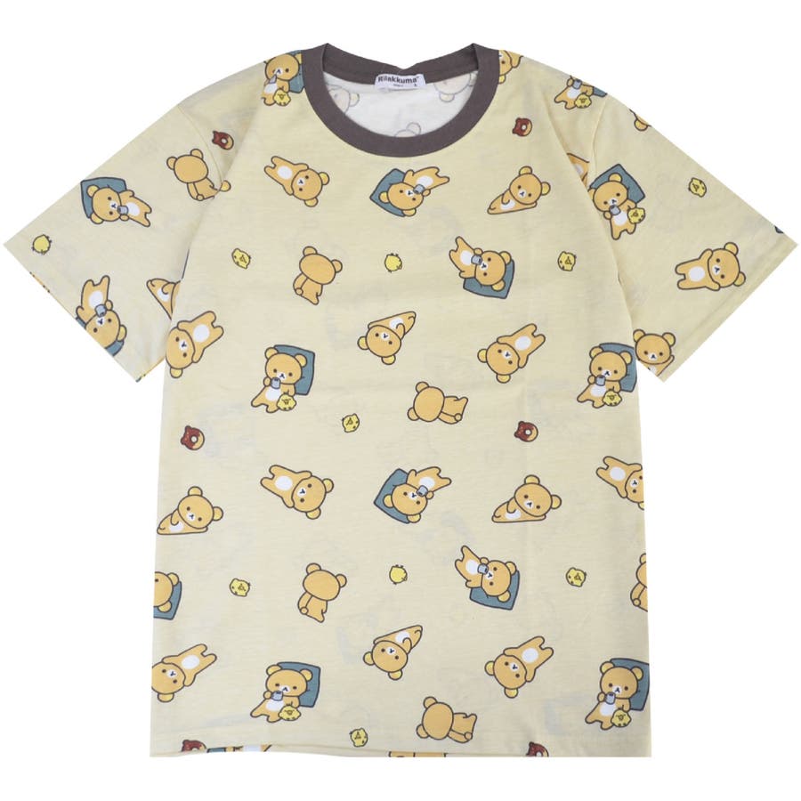 Rilakkuma　リラックマ　ラグランシャツ　3Ⅼ　ラグラン袖　キャラクター 72%OFF】『リラックマ×SPINNS』ドット柄ラグランTシャツ