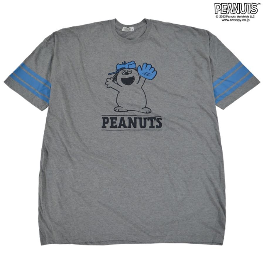 スヌーピー オラフ Tシャツ メンズ 七分袖 プリントビック PEANUT[品番 