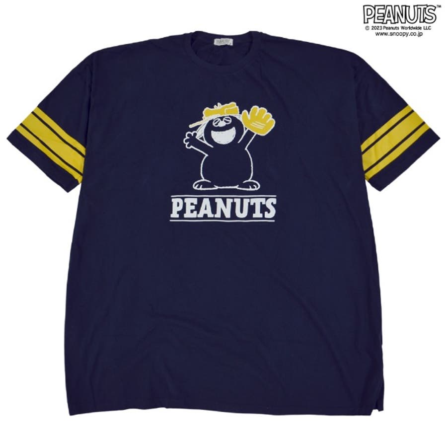 スヌーピー オラフ Tシャツ メンズ 七分袖 プリントビック PEANUT[品番