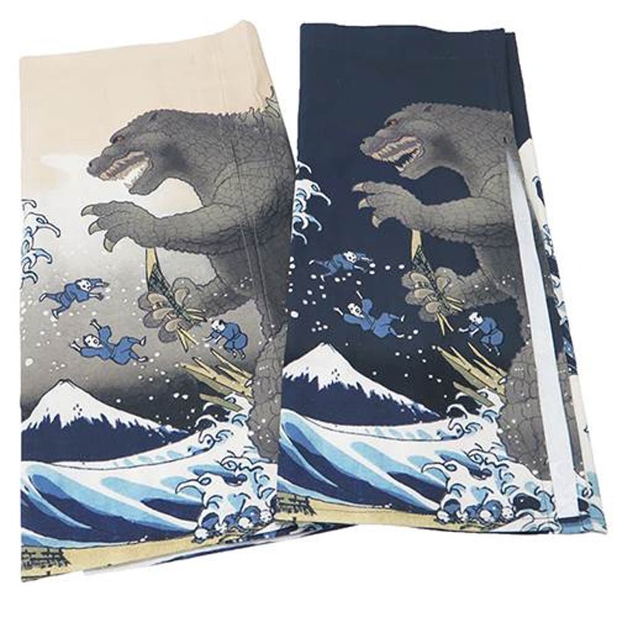 ゴジラ 暖簾 富嶽三十六景大怪獣ノ図[品番：BREW0013993