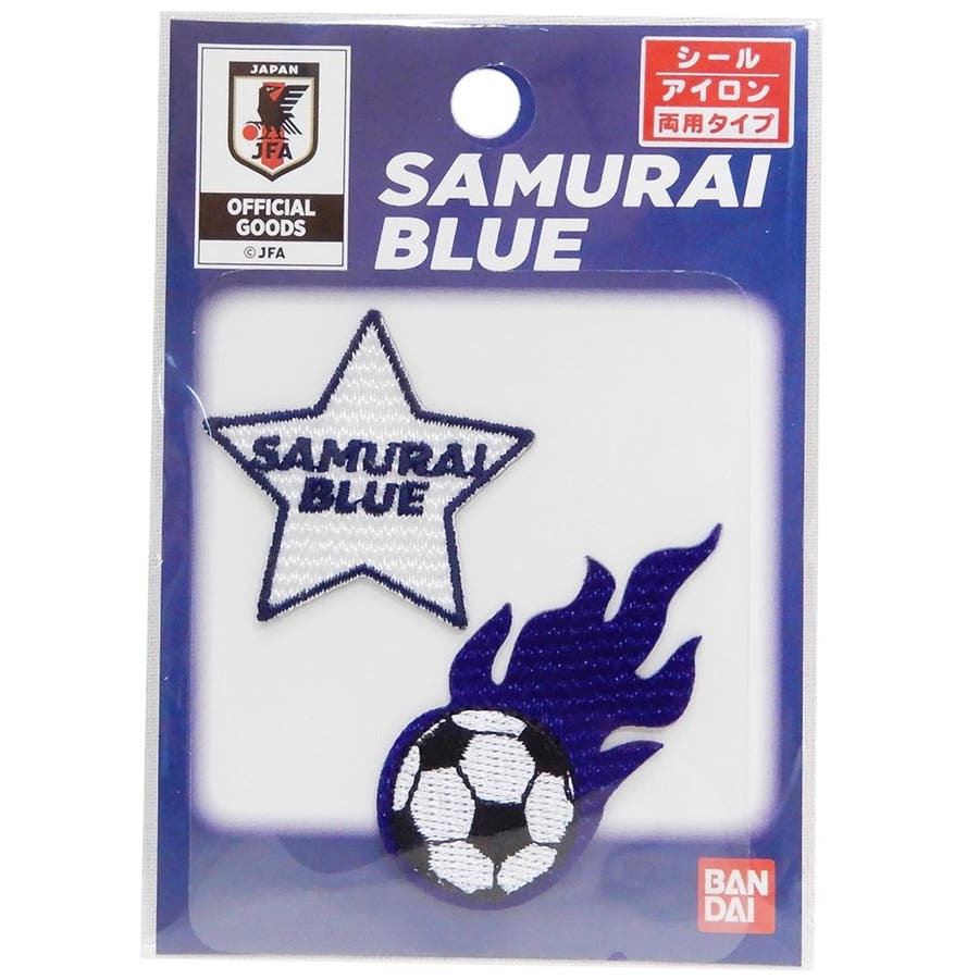 サッカー日本代表 ワッペン ミニアイロンパッチ2枚セット[品番