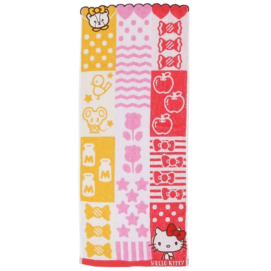 ハローキティ フェイスタオル ジャガード[品番：BREW0043501