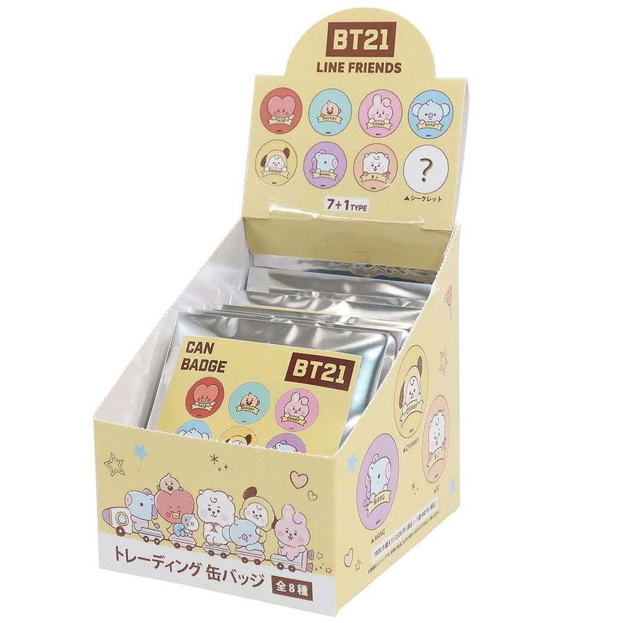 BT21 缶バッジ トレーディング[品番：BREW0034102]｜cinemacollection