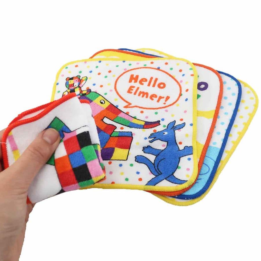 ぞうのエルマー ミニタオル ハンカチタオル[品番：BREW0044830