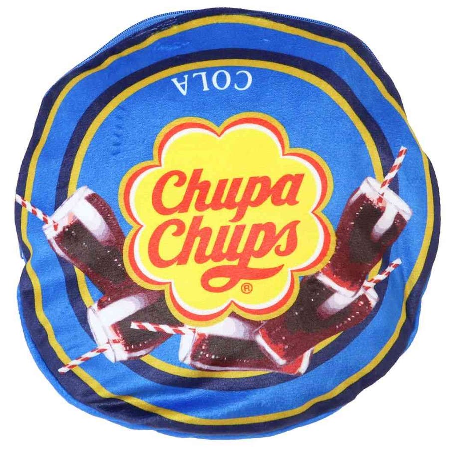 チュッパチャプス ひざ掛け毛布 クッションフランネルブランケット