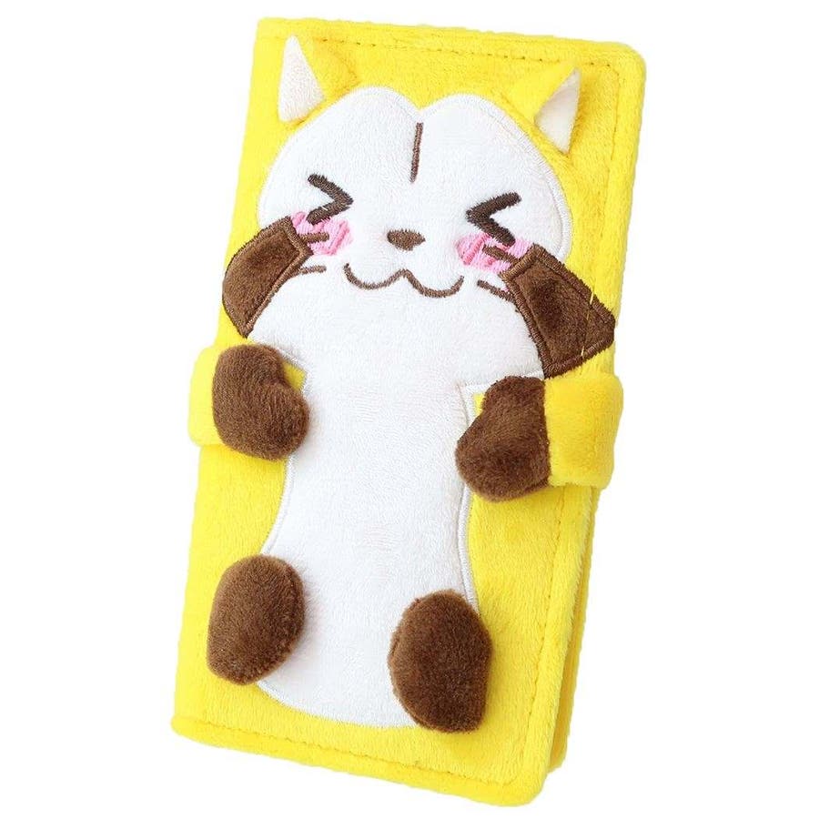 あらいぐまラスカル 汎用手帳型スマホケース ぬいぐるみ携帯カバー